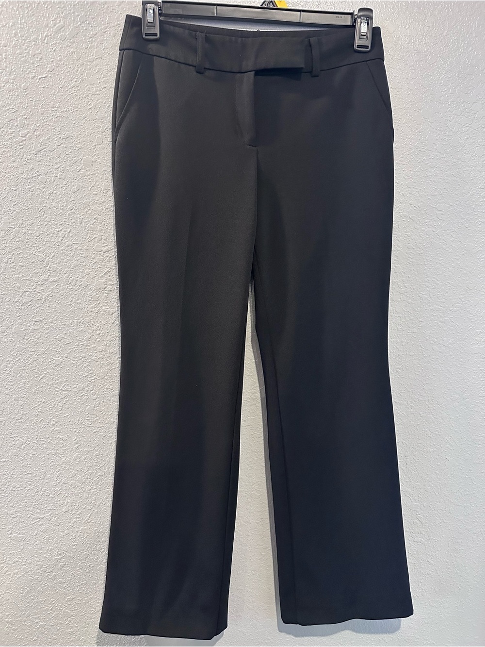 Anne Klein Black Straight-Leg Dress Trousers